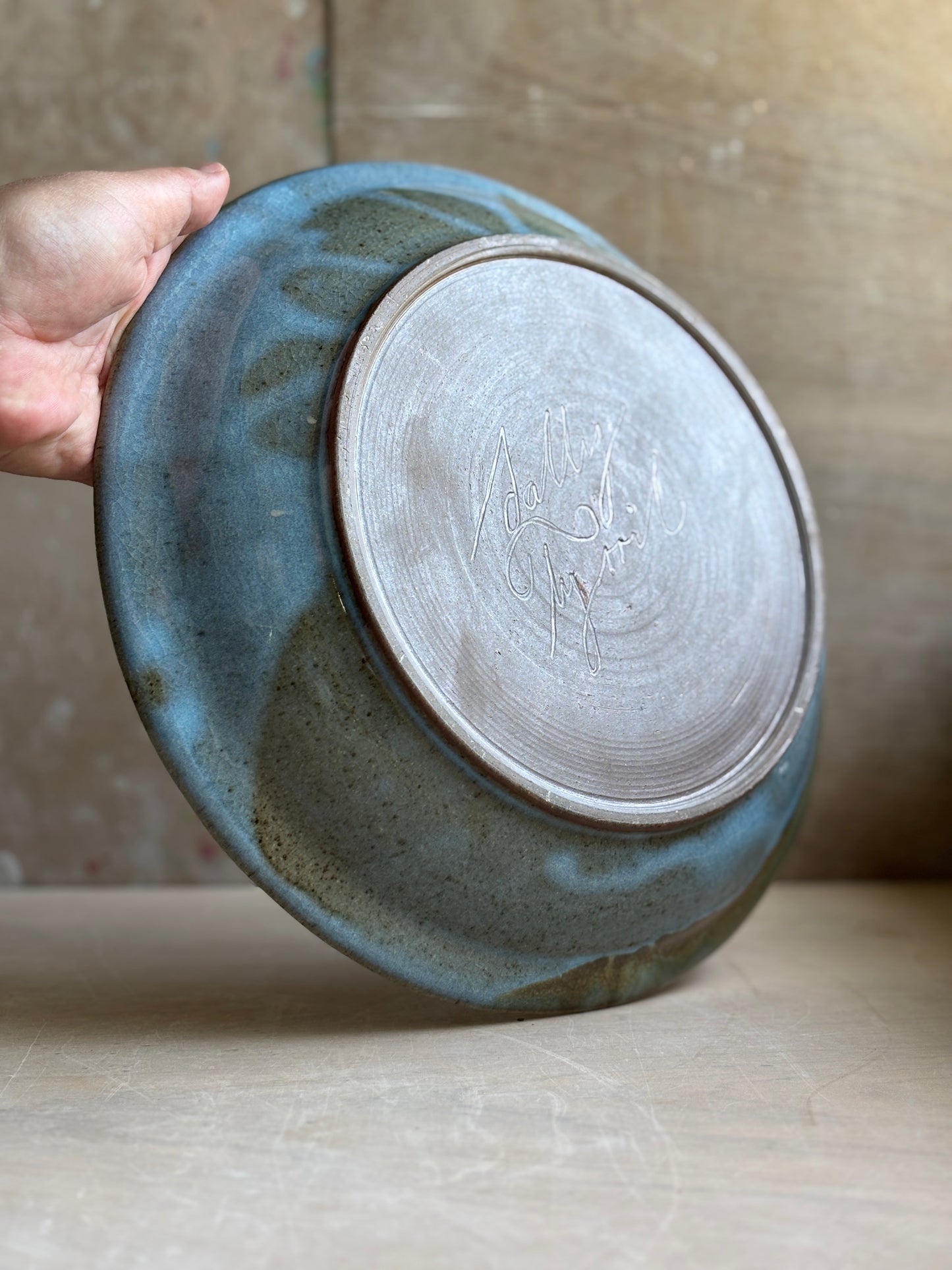 Blue Serving Bowl