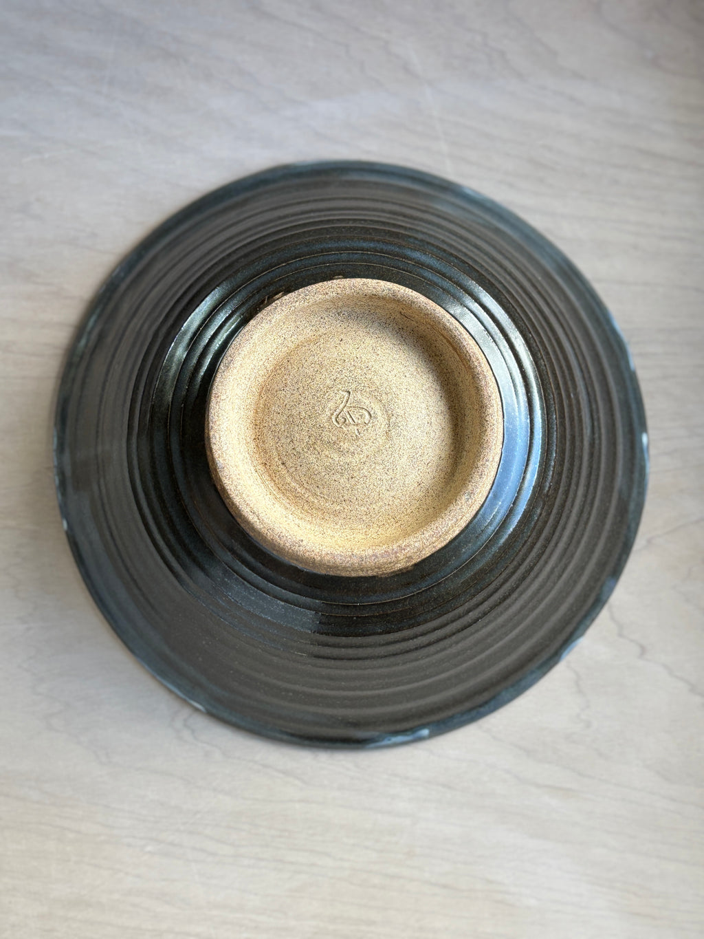 Blue and White Crackle Serving bowl