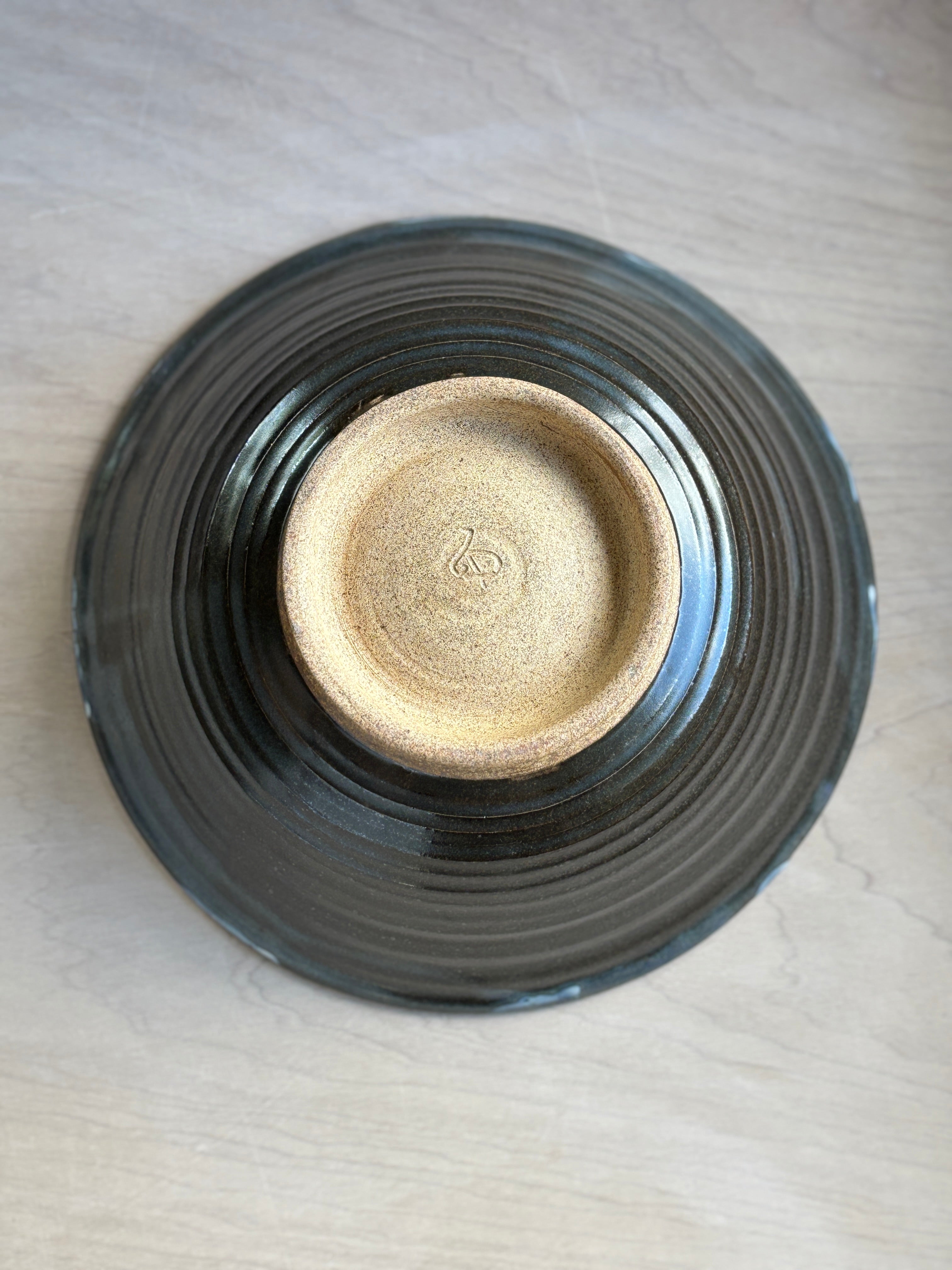 Blue and White Crackle Serving bowl