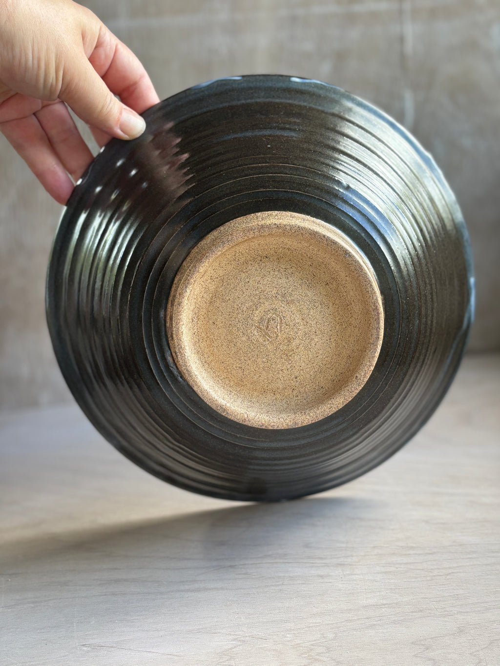 Blue and White Crackle Serving bowl