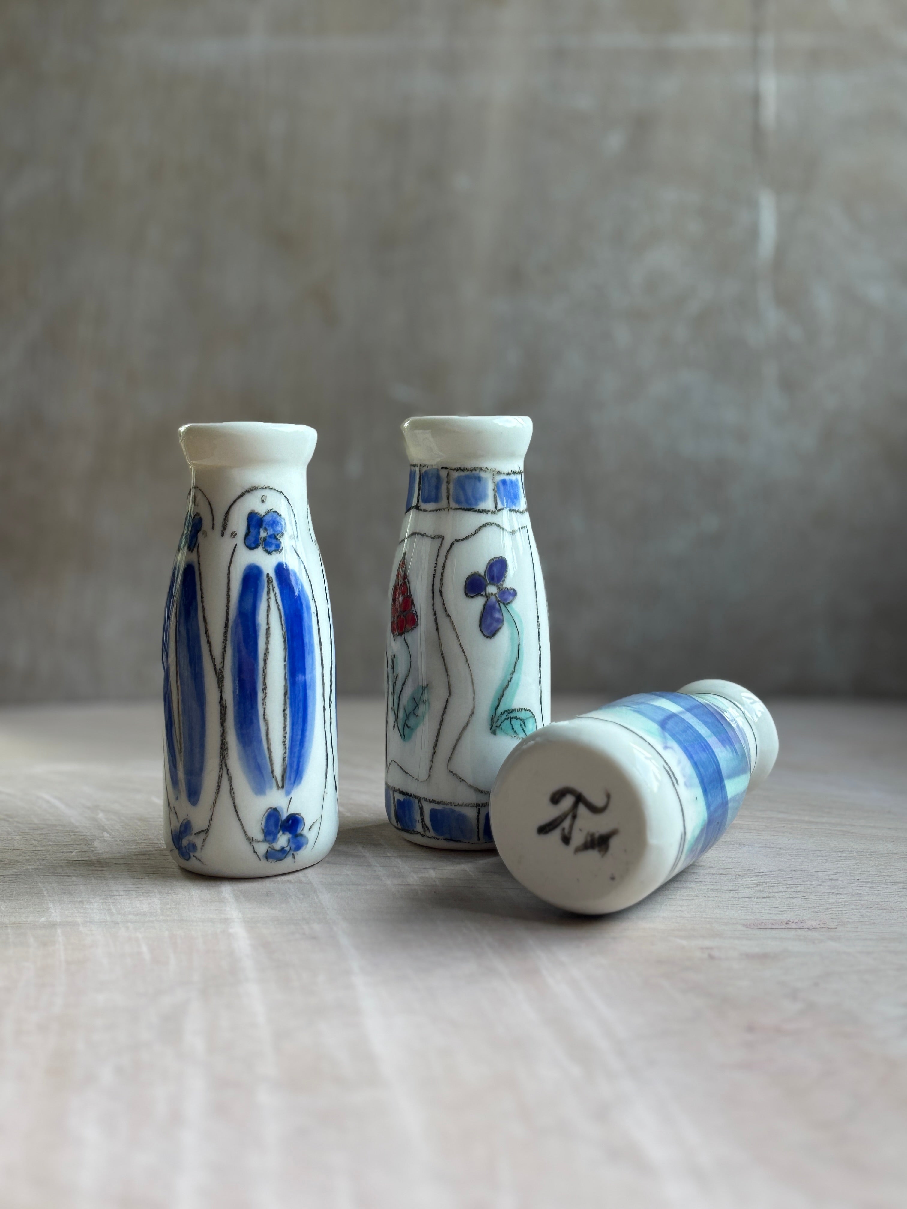 Porcelain Milk Bottles