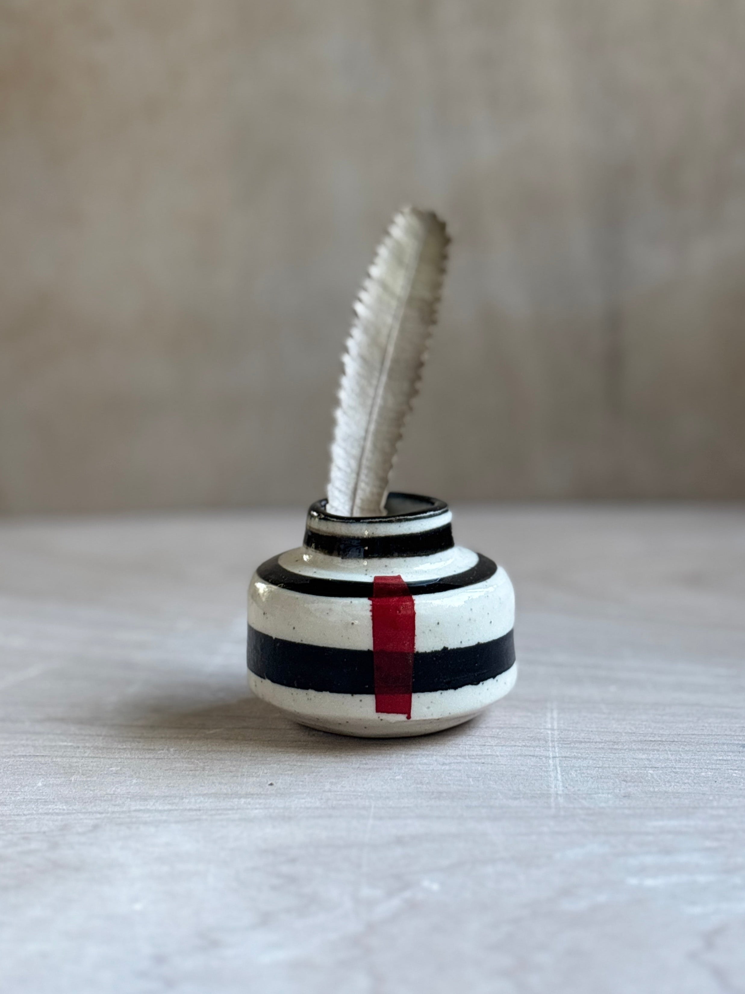 Striped Bud Vase