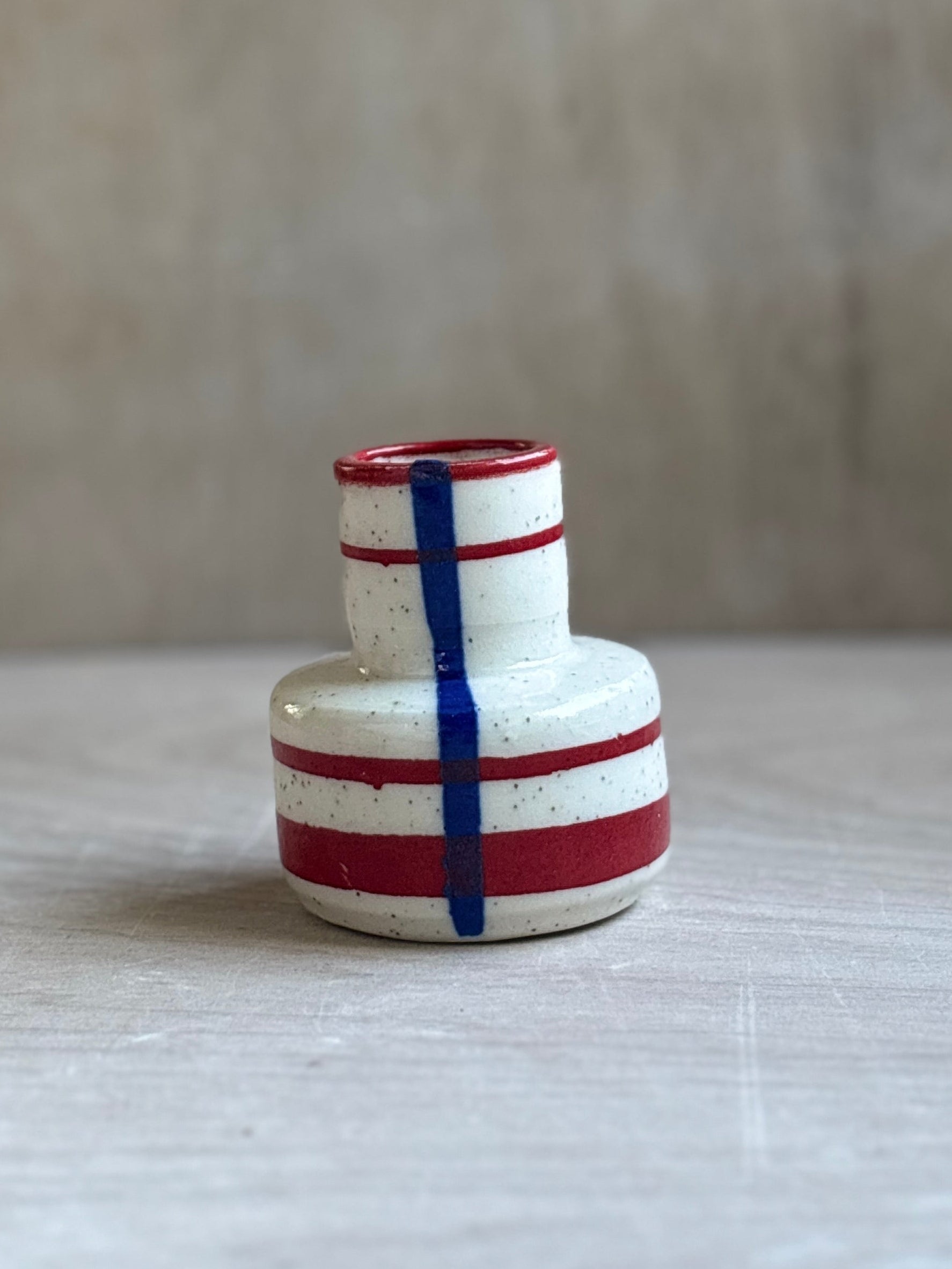 Striped Bud Vase