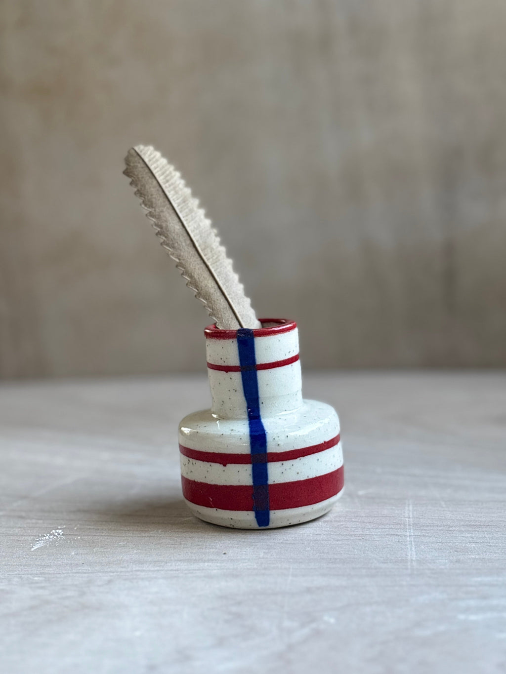 Striped Bud Vase