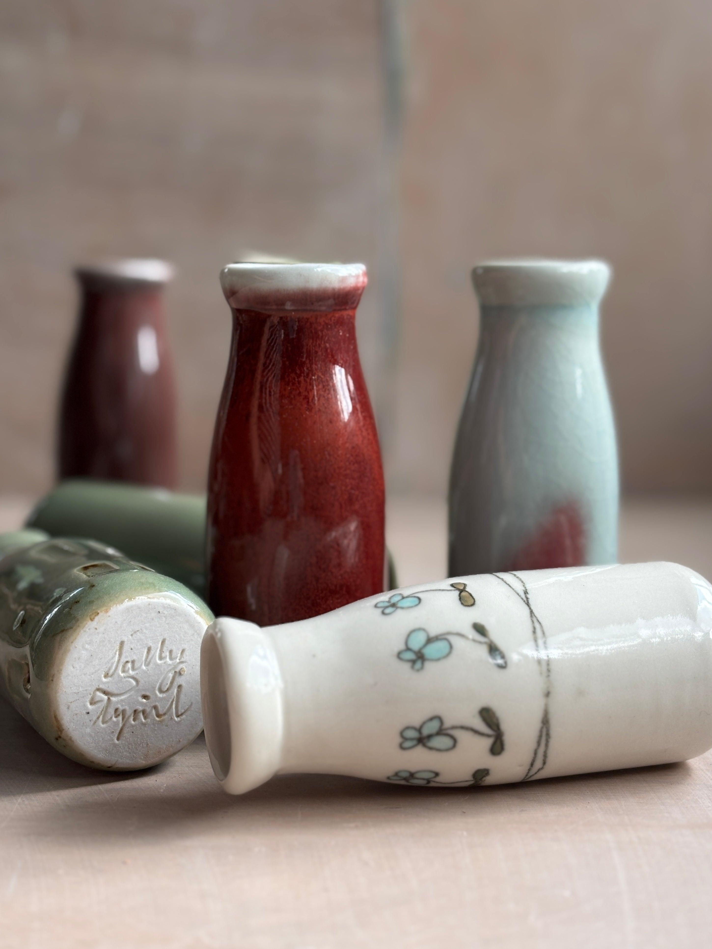 Porcelain Milk Bottles