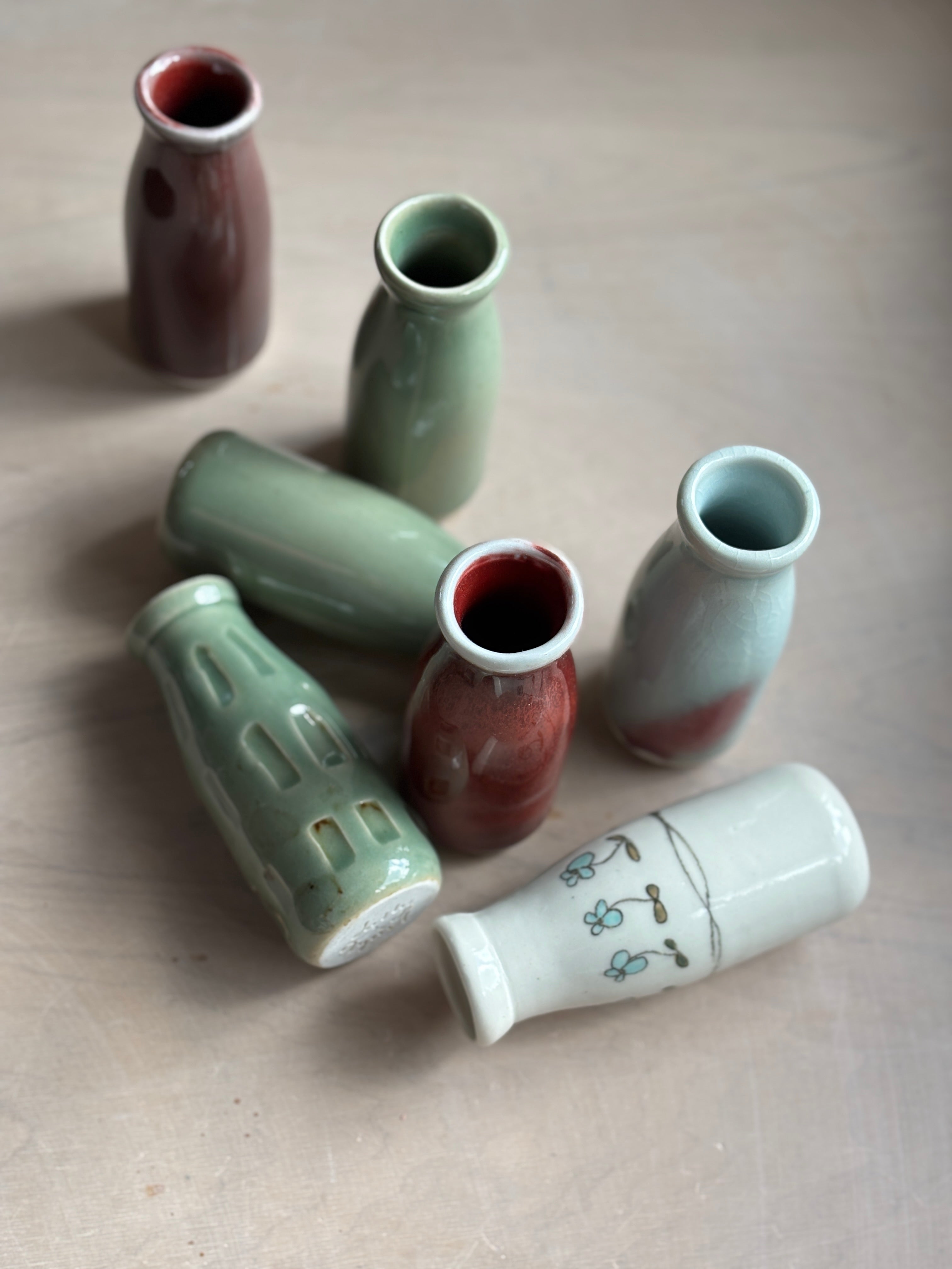 Porcelain Milk Bottles
