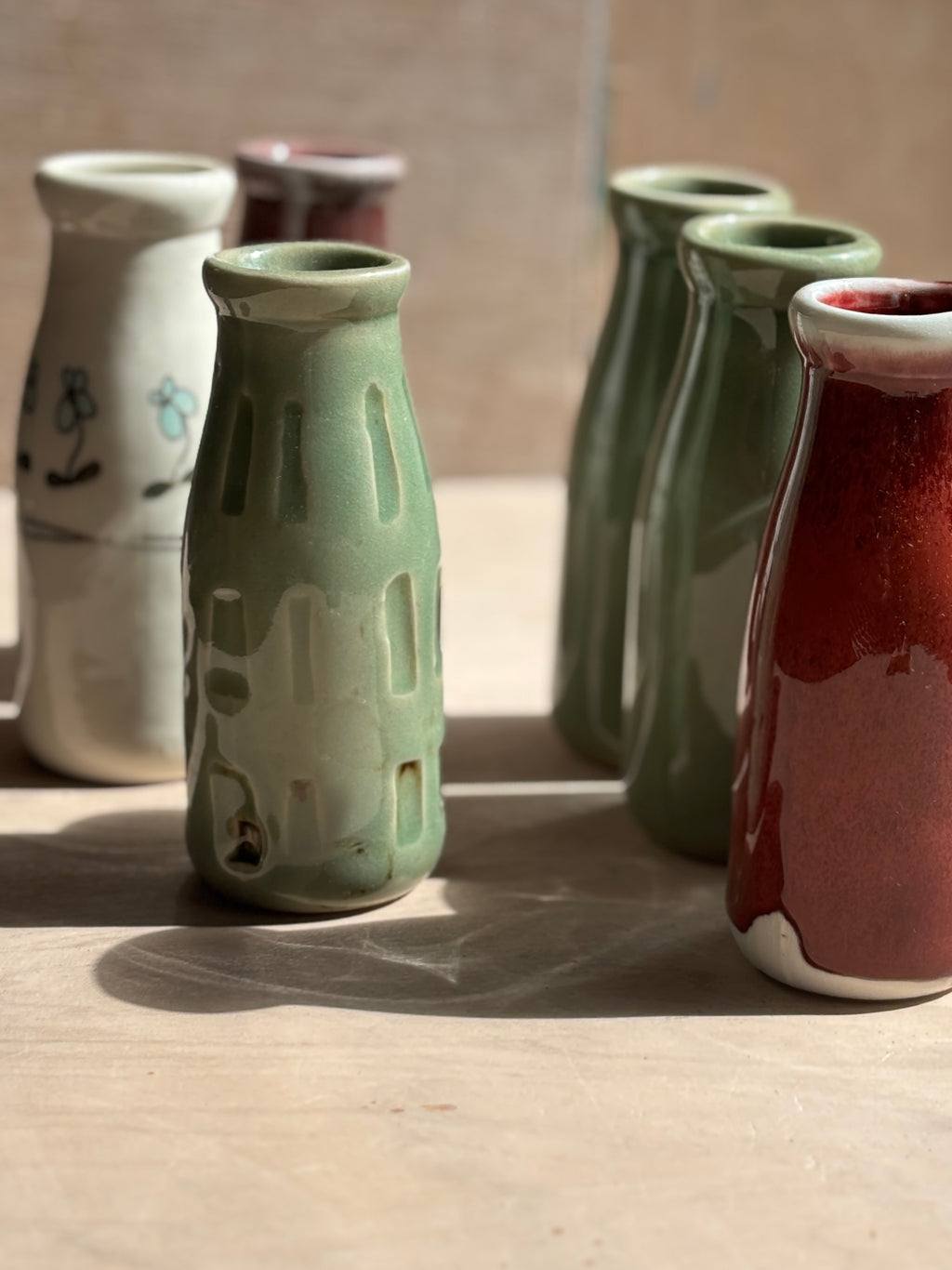 Porcelain Milk Bottles