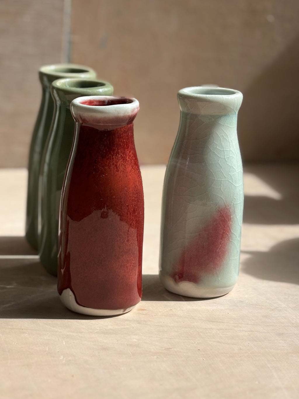 Porcelain Milk Bottles
