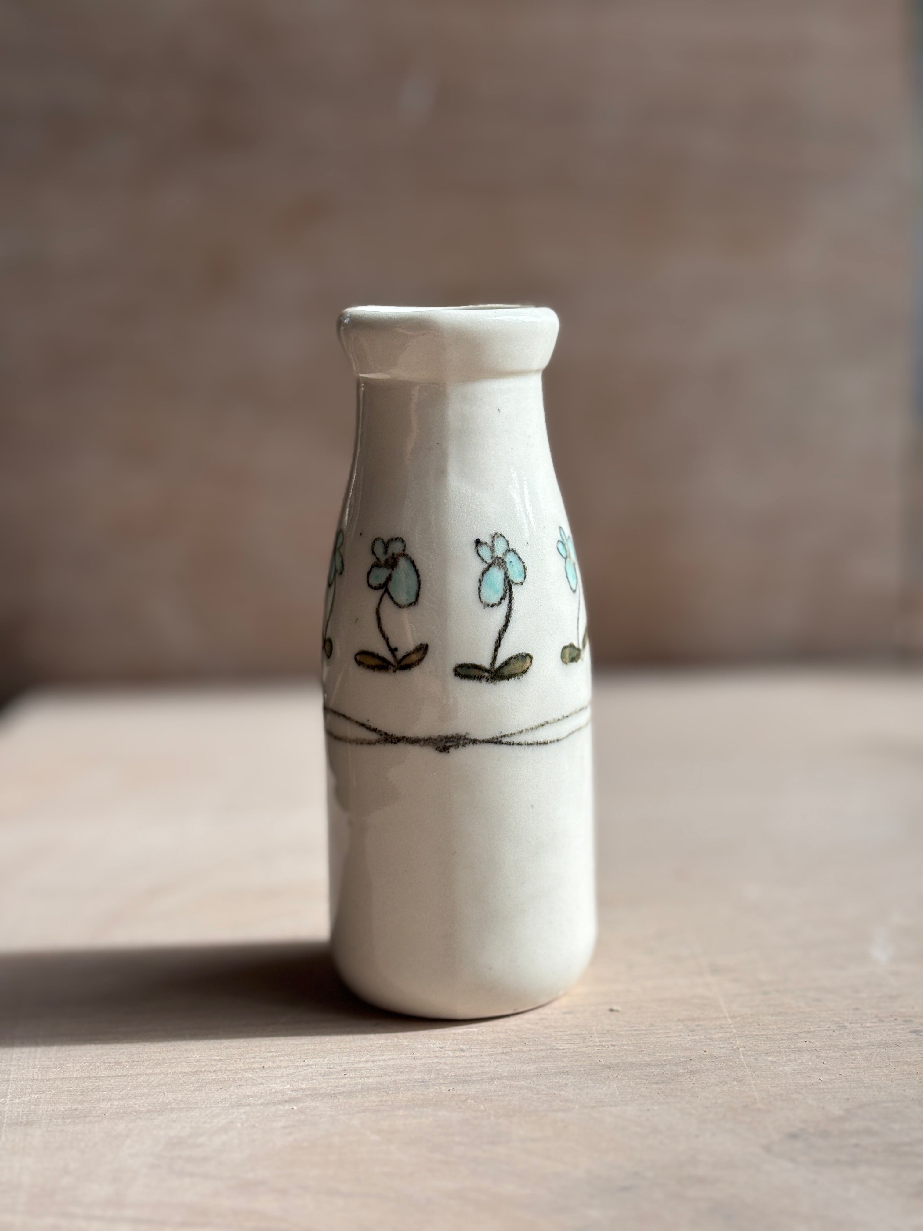 Porcelain Milk Bottles